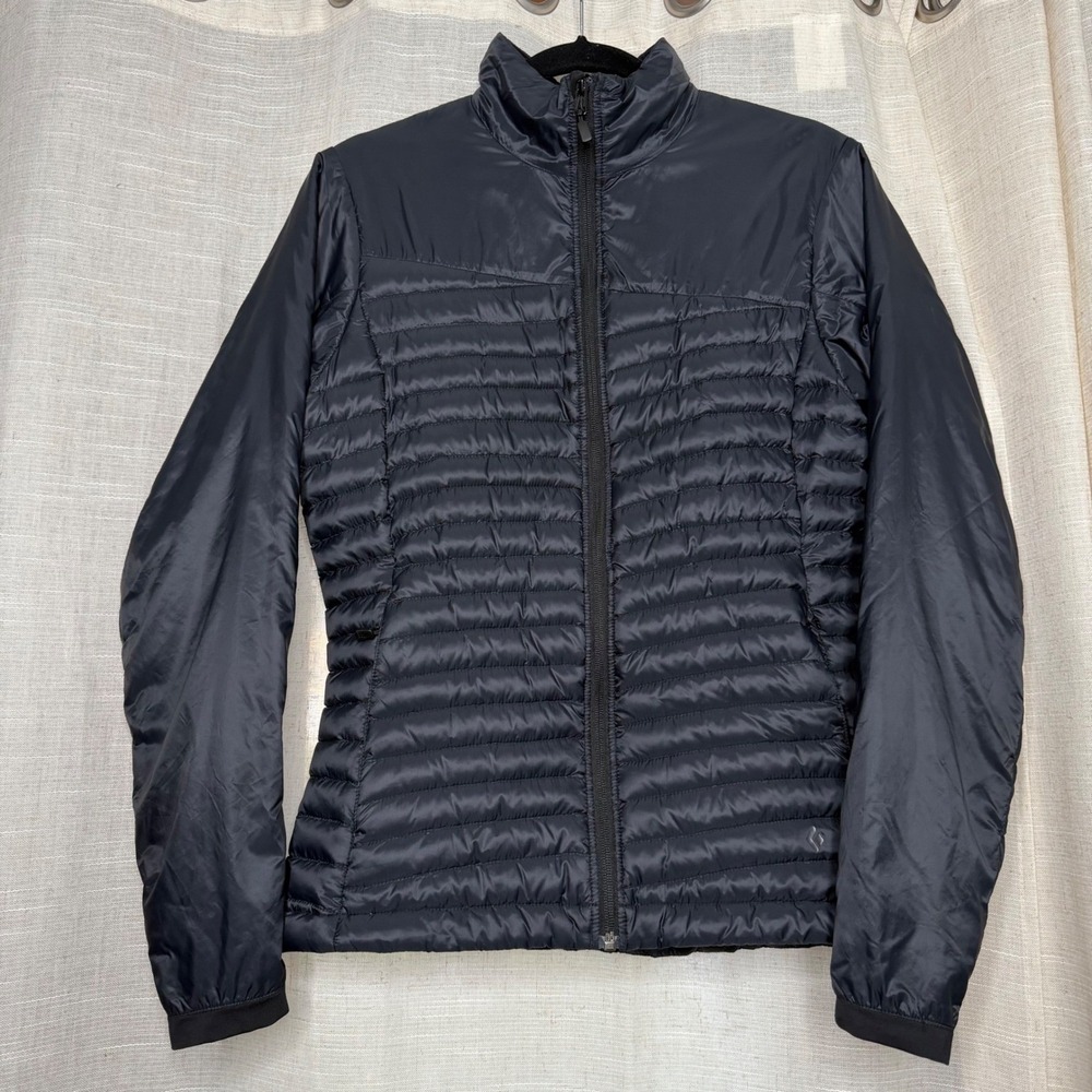 Black Diamond Cold Forge Jacket 70% Down PrimaLoft Hybrid Puffer Coat Women's M